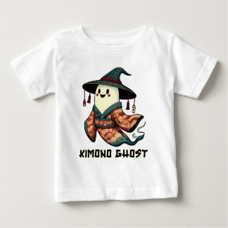 Kimono ghost - Trick or treat - Happy halloween Baby T-Shirt