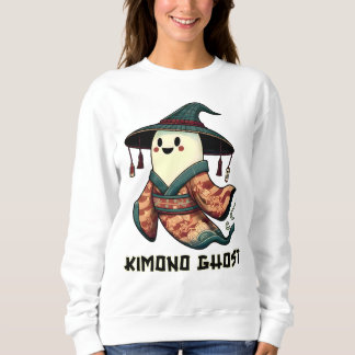 Kimono ghost - Trick or treat  - Happy halloween  Sweatshirt