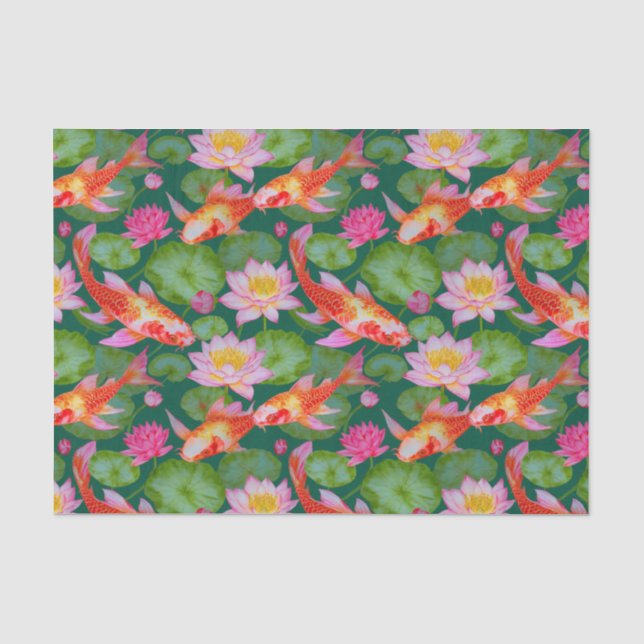 Kimono inspired japanese pattern tissue Paper (Front)