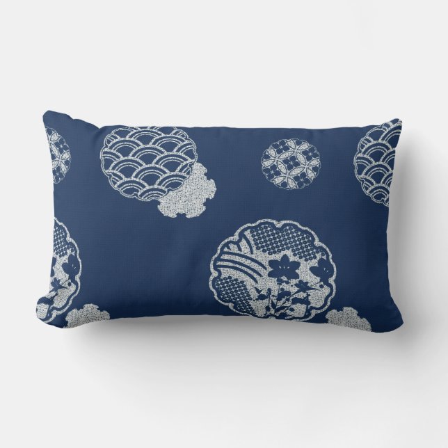 kimono patterned pillow (Front)