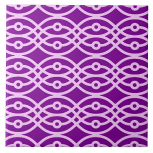 Kimono print, purple and lavender tile