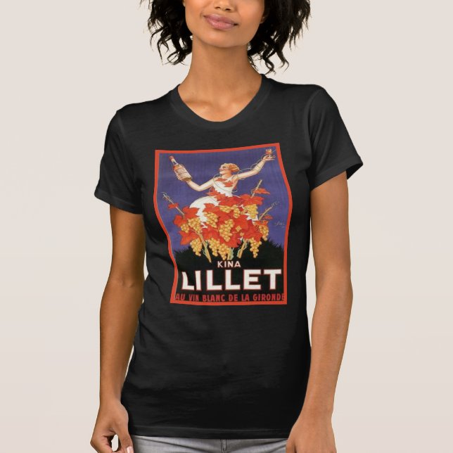 Kina Lillet Vintage Ad Dark Tees (Front)