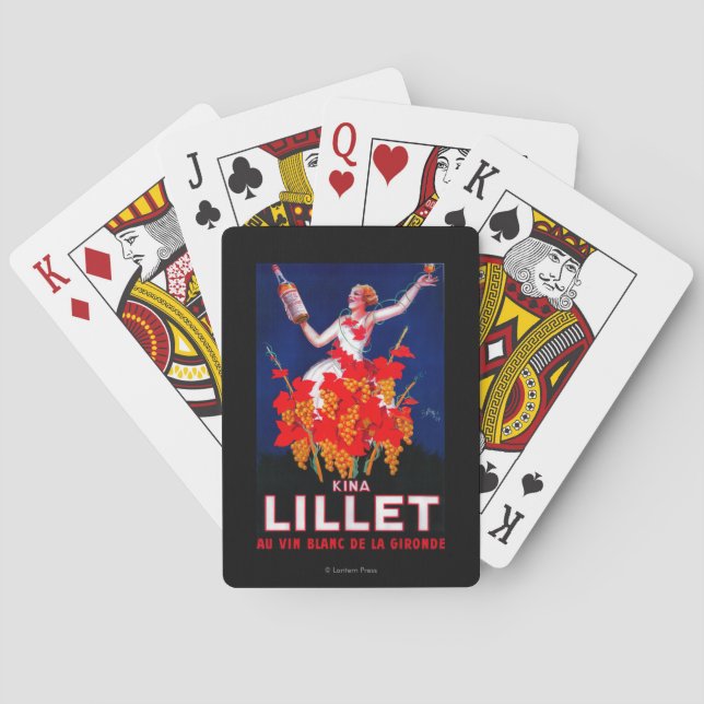 Kina Lillet Vintage PosterEurope Playing Cards (Back)