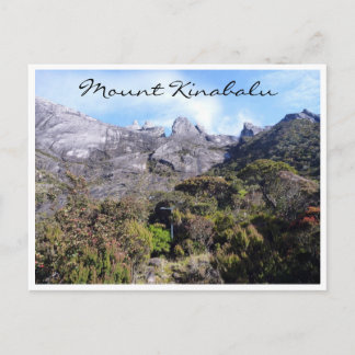 kinabalu from laban rata postcard