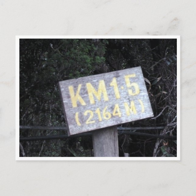 kinabalu km 1.5 postcard (Front)