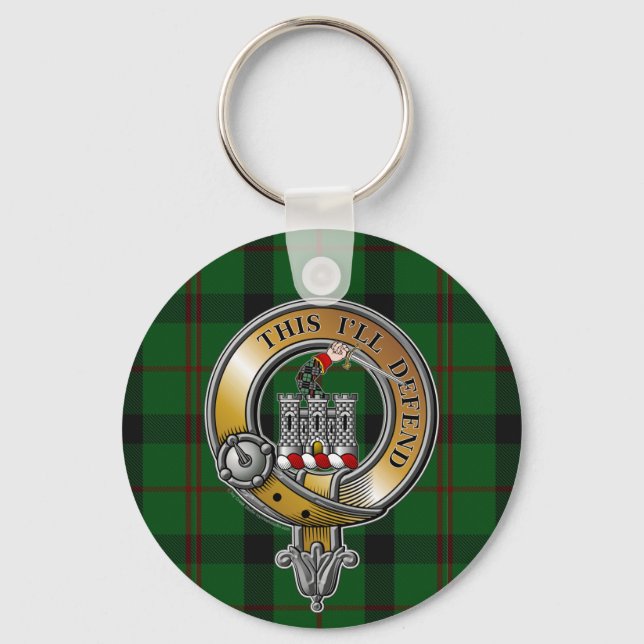 Kincaid Tartan & Badge Key Ring (Front)