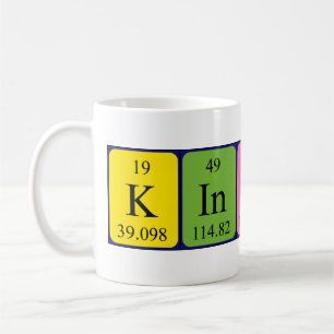 Kincsö periodic table name mug