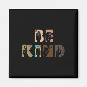 Kind Asl Hand Sign Interpreter Sign Language Autis Magnet