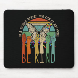 Kind Autism Awareness Asl Mum Teacher Kindness Mouse Pad