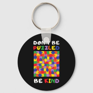 Kind Autistic Puzzle Autism Awareness 2022 Asl Mum Key Ring