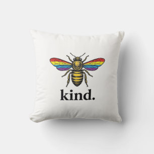 Kind Bee Vintage Rainbow Wing Shirt Design (2)_1 Cushion