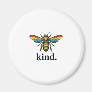 Kind Bee Vintage Rainbow Wing Shirt Design (2)_1 Magnet