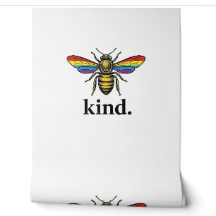 Kind Bee Vintage Rainbow Wing Shirt Design (2)_1 Wallpaper