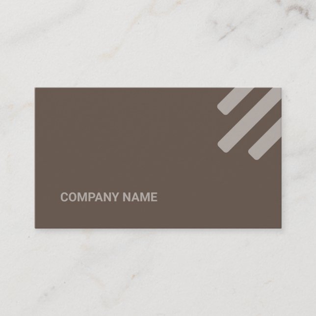 Kind Brown Tone Flat Shapes Qr Code Business Card (Front)