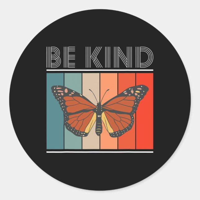 Kind Deaf-mute  Classic Round Sticker (Front)