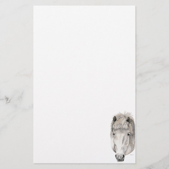 Kind Eyes Icelandic Horse Stationery (Front)