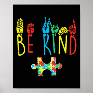Kind Hand Sign Language Autism Awareness Asl Mum P
