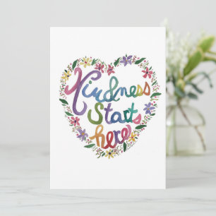 Kind Heart Thank You Card