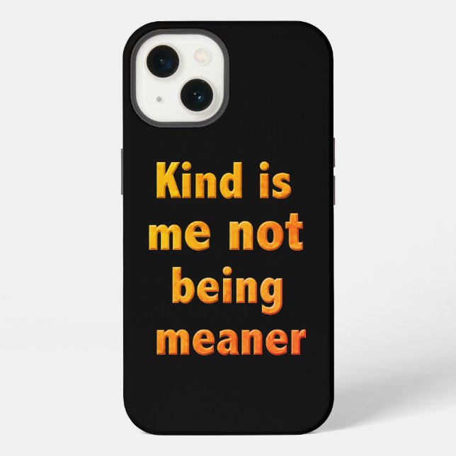Kind iPhone Case (Back)