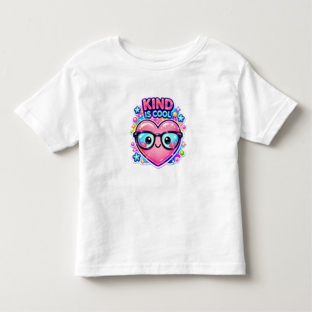 Kind Is Cool – Cute Toddler Girl T-Shirt (Front)
