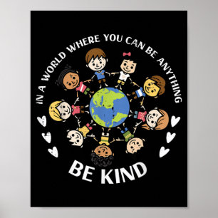 Kind Kids Earth Anti Bullying Anti Bullying Day Poster