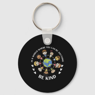 Kind Kids Earth Anti Bullying Unity Day Orange Boy Key Ring