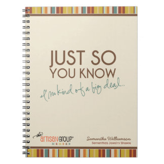 'Kind of a Big Deal' Notebook (TAG Members)