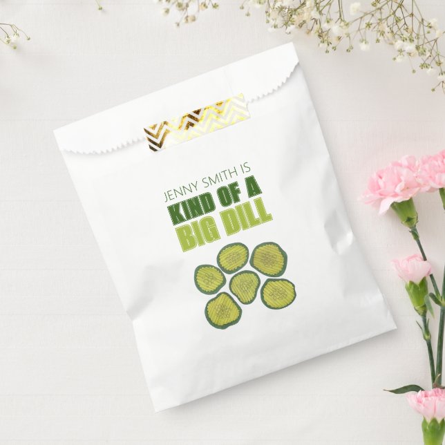 Kind of a Big Dill Deal Green Pickle Chip Congrats Favour Bags (Sealed)