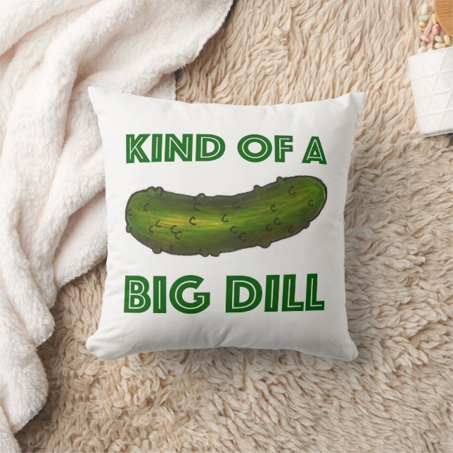 Kind of a Big Dill (Deal) Kosher Pickle Foodie Cushion (Blanket)