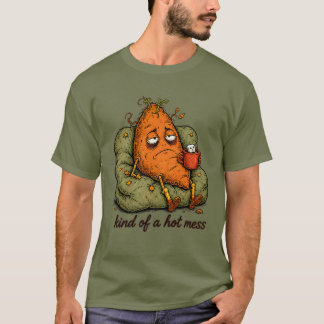 Kind of a Hot Mess Sweet Potato Thanksgiving T-Shirt