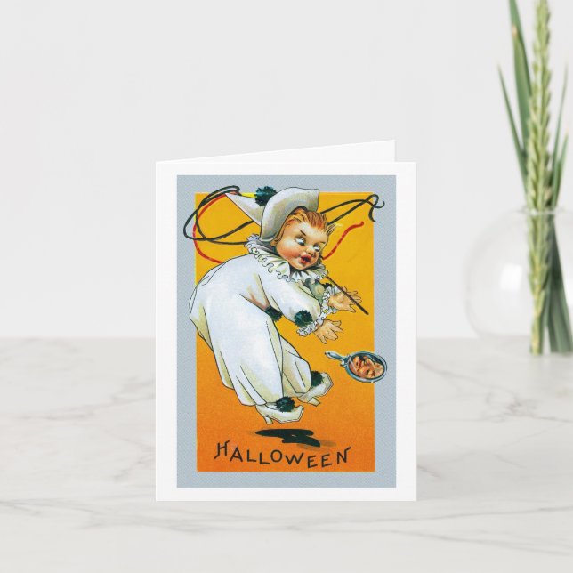 Kind of Creepy Vintage Halloween Card (Front)