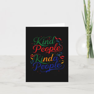Kind People Are My Kinda People Festive Typography Card