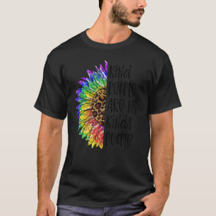 Kind People Are My Kinda People Tie Dye Hippie Sun T-Shirt