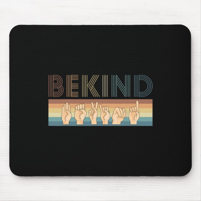 Kind Sign Language Deaf 1  Mouse Pad (Front)