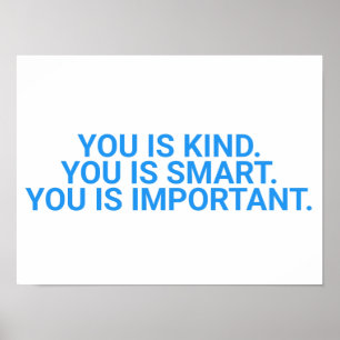 Kind. Smart. Important. ,the help,help,kind,smart, Poster