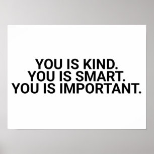 Kind. Smart. Important. ,the help,help,kind,smart, Poster