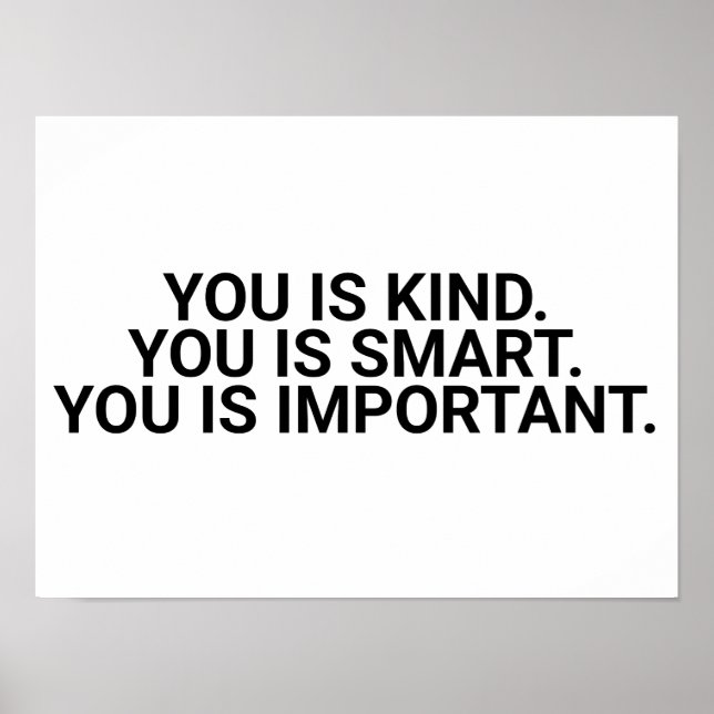 Kind. Smart. Important. ,the help,help,kind,smart, Poster (Front)