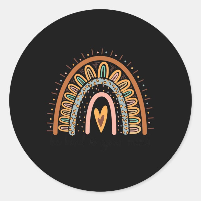 Kind To Your Mind Mental Health Problems Awareness Classic Round Sticker (Front)