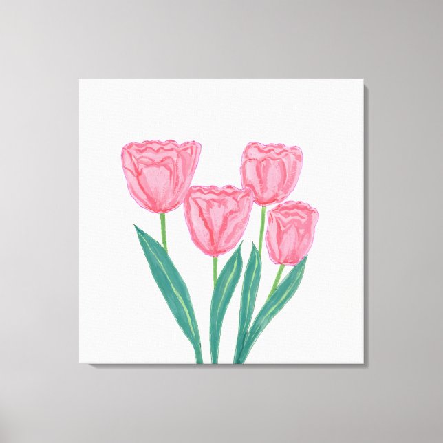 Kind Tulips Canvas Print (Front)