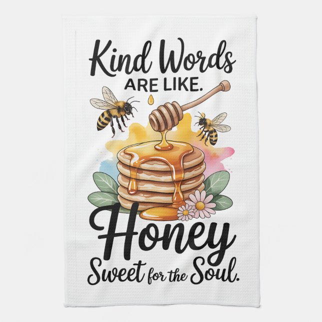 Kind Words Are like Tea Towel (Vertical)