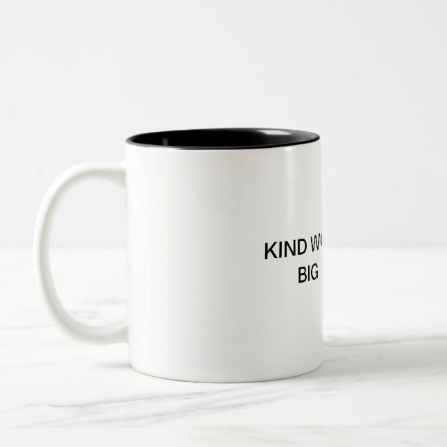 Kind Words, Big Heart 💖 – Motivational Mug for Po (Left)