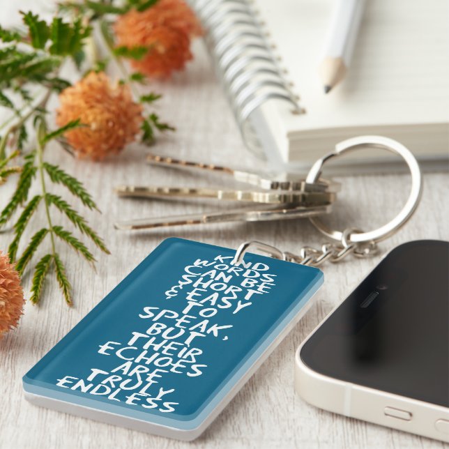 Kind words key ring (Front Right)