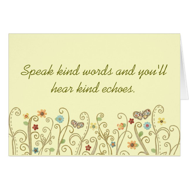 Kind Words Kind Echoes (Front Horizontal)