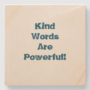 Kind Words Stone Coaster