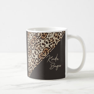 Kinda Bougie Brown Leopardprint Coffee Mug