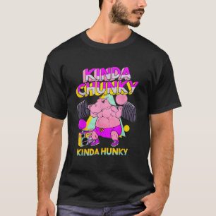 Kinda Chunky Kinda Hunky Bodybuilding Gym Kids Boy T-Shirt
