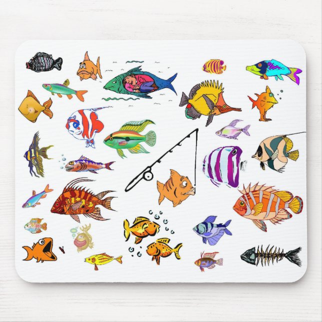 Kinda Fishy Mouse Pad (Front)