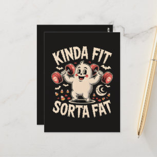 Kinda Fit Sorta Fat Postcard