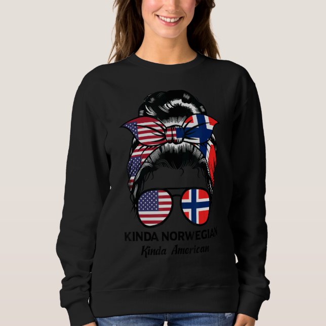 Kinda Norwegian Kinda American Norway Sweatshirt (Front)