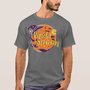 Kinda Spooky Halloween Fall Season Pumpkin T-Shirt